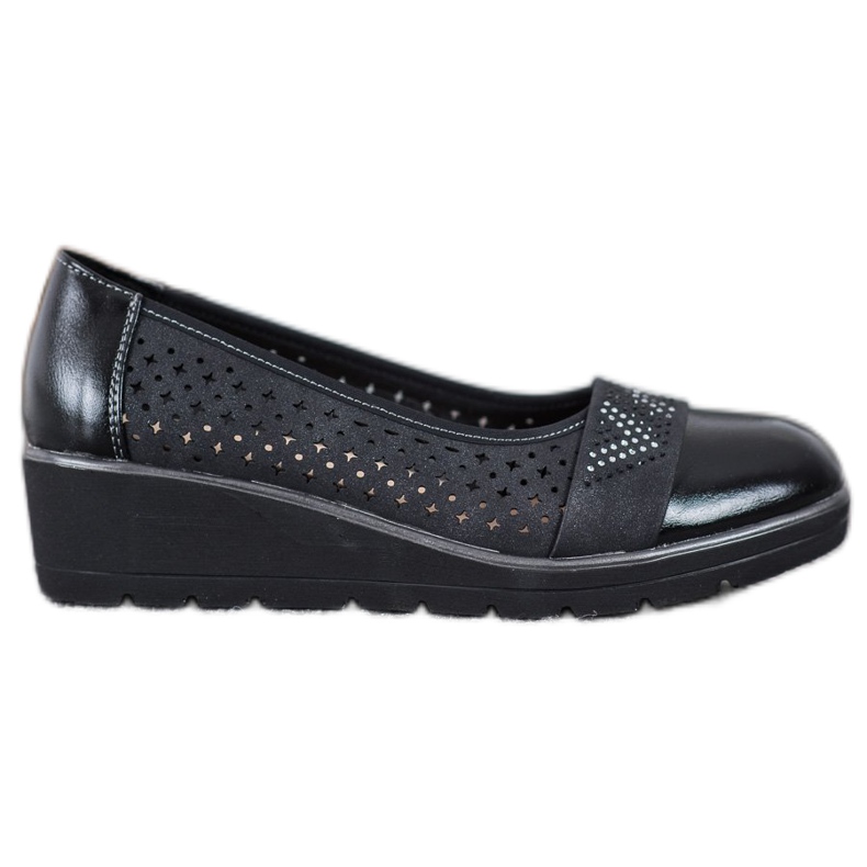 Comer Pompes Avec Cubic Zirconia le noir