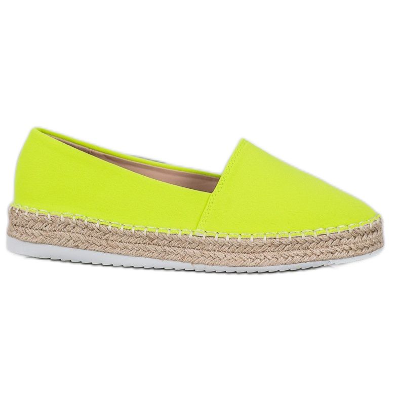 Small Swan Espadrilles textiles vert jaune