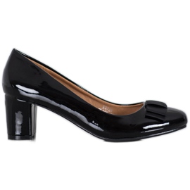 Weide Escarpins laqués noir