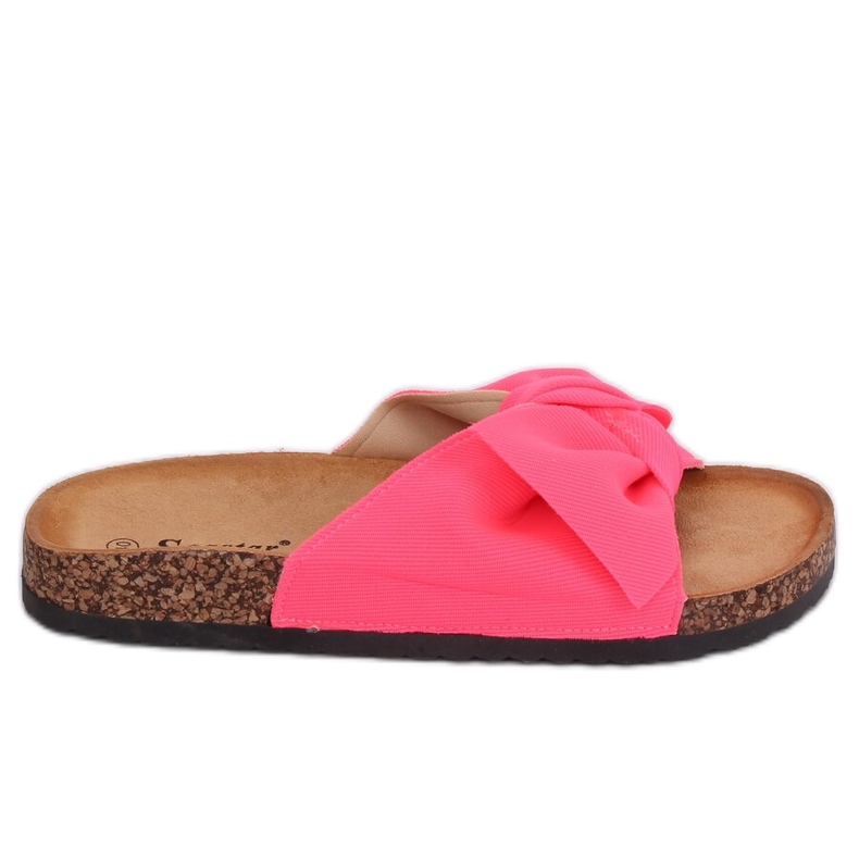 Chaussons semelle liège fuchsia CK108 Fuchsia rose