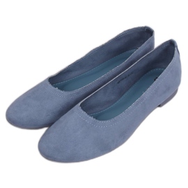 Bleu NK17P Ballerines souples bleues pour femmes