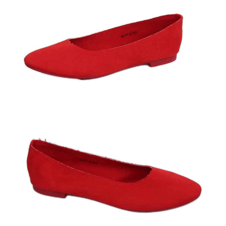 Ballerines femme rouge doux NK17P Rouge