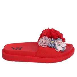 Chaussons rouges à semelles hautes PT-109 Rouge multicolore