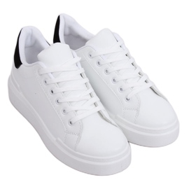 Baskets femme blanches 85-428 BLANC / NOIR