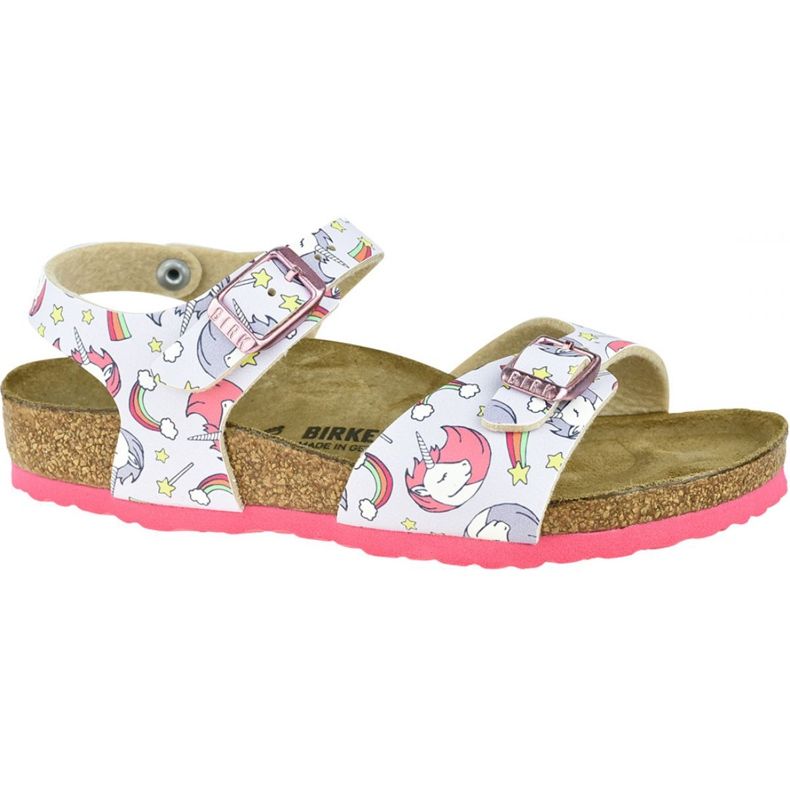 Birkenstock Rio Plain Bfdd Enfants 1015620 sandales rose
