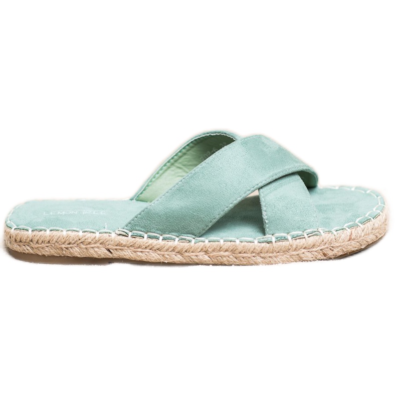 SHELOVET Pantoufles confortables en daim vert