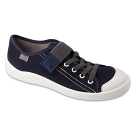 Befado 251Q047 Baskets Velcro, bleu marine