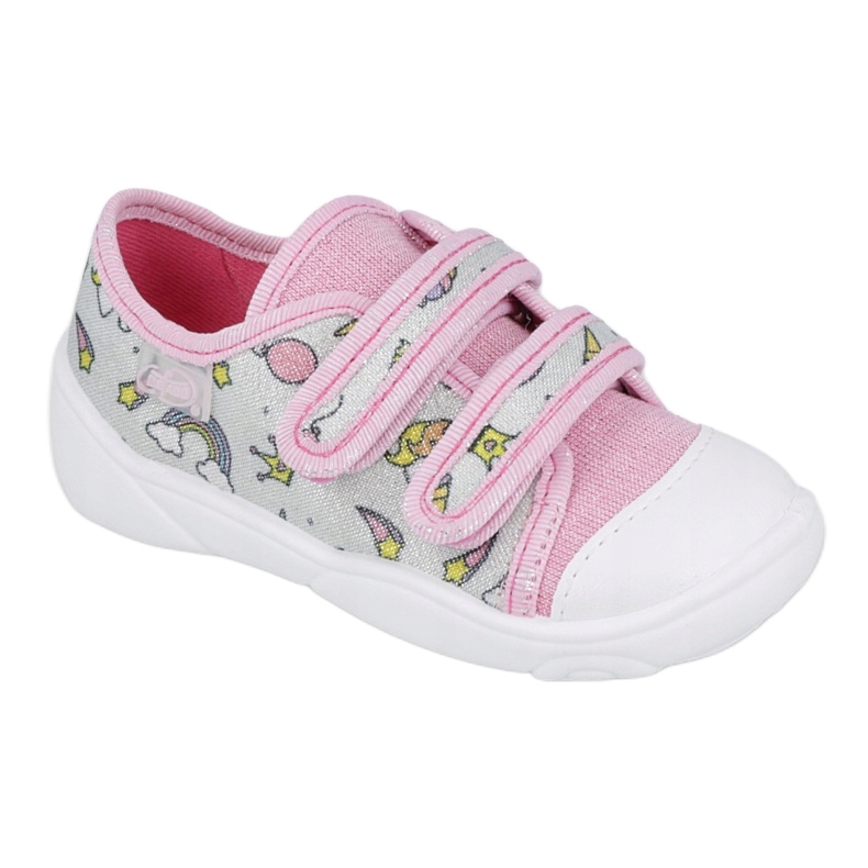 Chaussures enfant Befado 907P115 rose argent gris