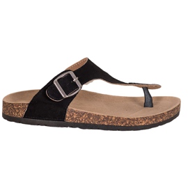 Tongs confortables VINCEZA noir