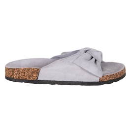Slippers en daim VINCEZA gris