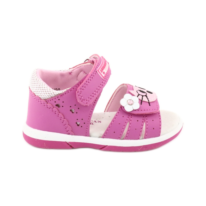 Sandales filles American Club DR22/20 chaton rose