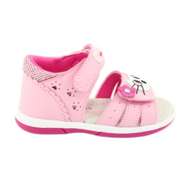 American Club American DR22 / 20 Sandals Girls 'Pink Kitty rose