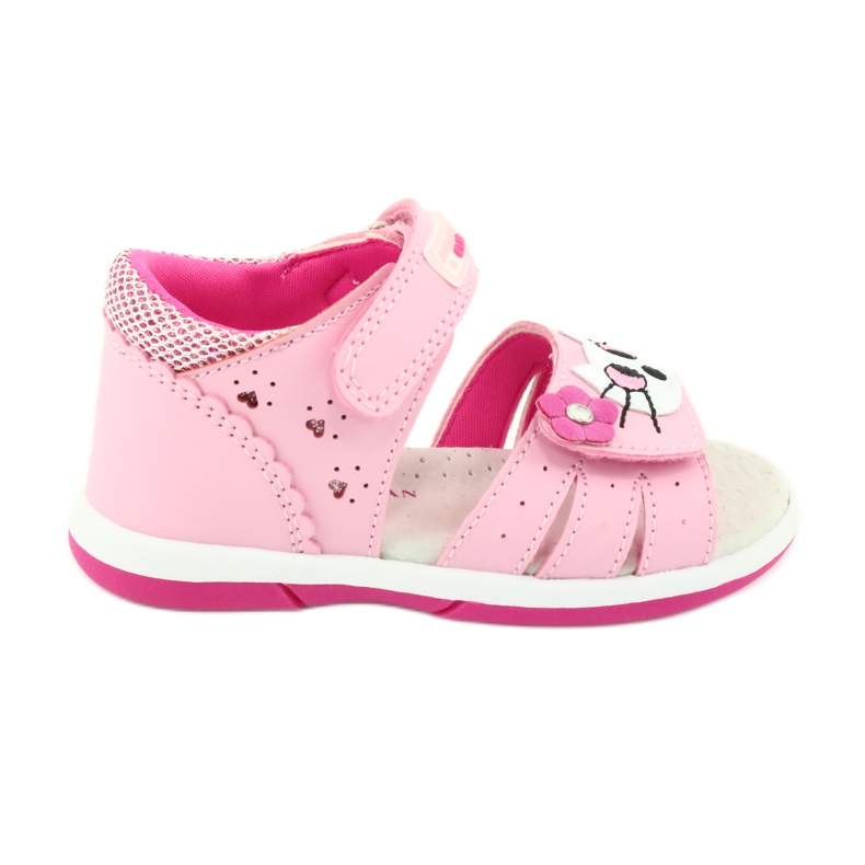American Club American DR22 / 20 Sandals Girls 'Pink Kitty rose
