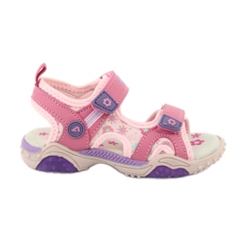 American Club American HL17 / 19 Sandales de filles rose-violet American Club American HL17 / 19 Sandales de filles rose-violet