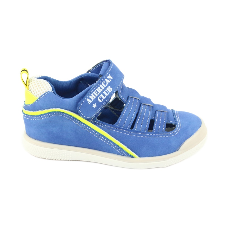 American Club Boys sandals insert en cuir gc12 / 20 bleu
