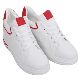 Baskets compensées blanches HY-231 Red Ii Species rouge