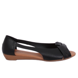 Ballerines coupées noires CC221P Noir le noir