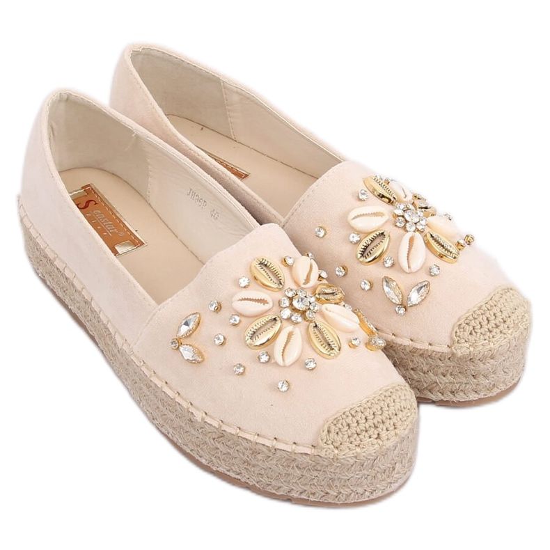 Espadrilles beiges pour femmes JH96P Beige II Qualité