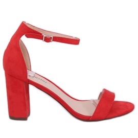 Sandales à talons rouges CD59P Rouge