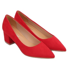 Escarpins talons bas rouge A-3370 Red Ii Genre
