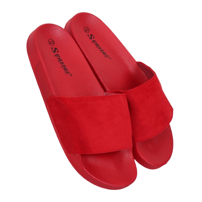 Chaussons droit rouges CK98 Rouge