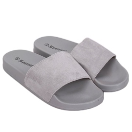 Chaussons simples gris CK98 Gris brun Chaussons simples gris CK98 Gris brun