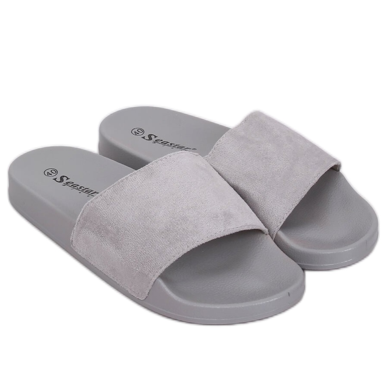 Chaussons simples gris CK98 Gris brun
