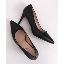 Noir CD62P Escarpins noirs à talons bas le noir