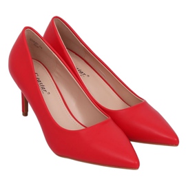 Red CD62P Escarpins rouges à talons bas