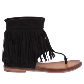 Tongs noires à tige NS129P Noir