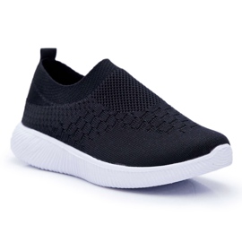 EVE Chaussures de sport noires pour enfants Lambi pour jeunes