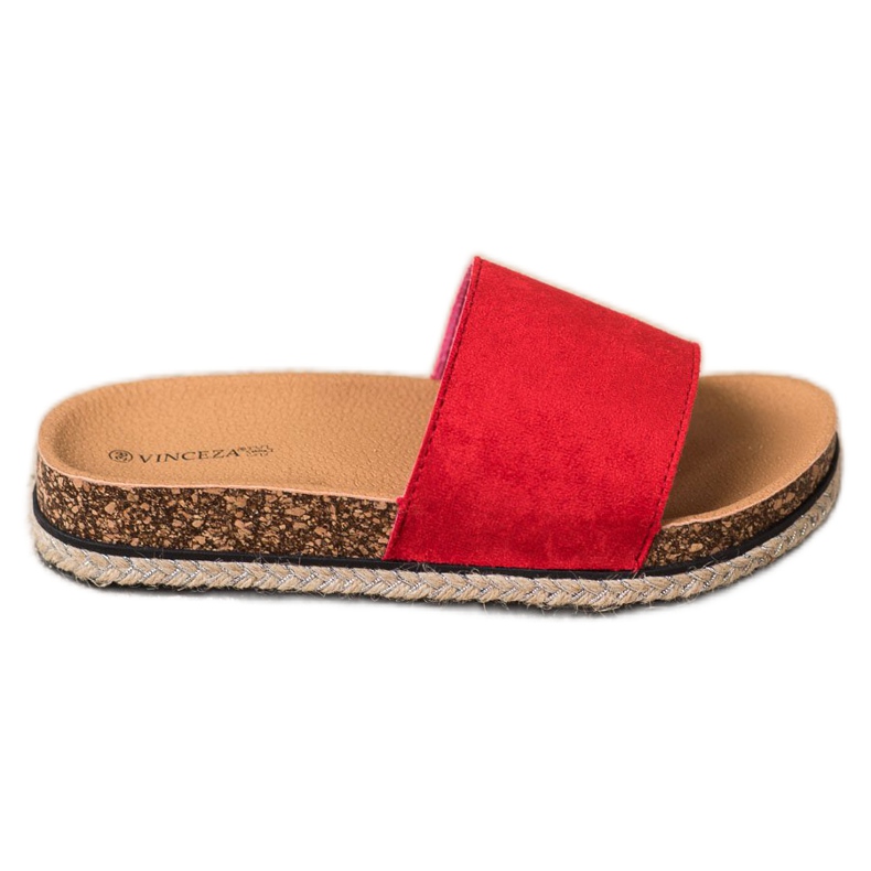 Chaussons rouges VINCEZA