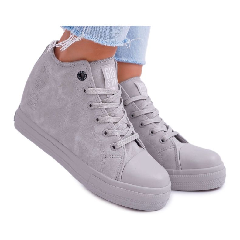 Baskets Femme Big Star Gris EE274122 Baskets Femme Big Star Gris EE274122