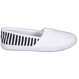 SHELOVET Slipons Blancs À Rayures