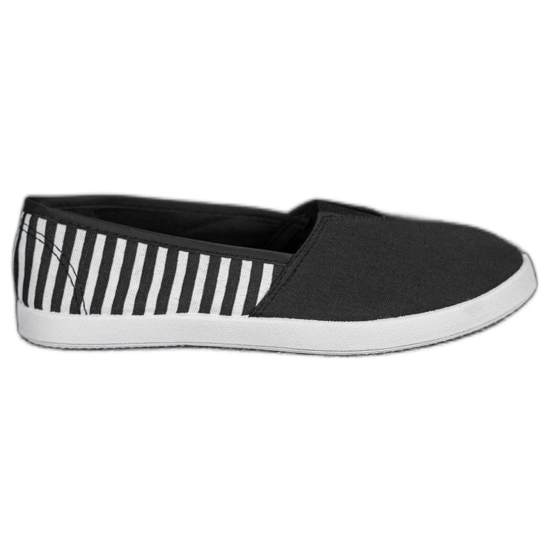 SHELOVET Slipons Noirs Avec Bretelles le noir