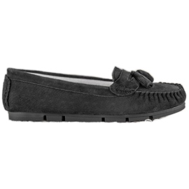 Mocassins confortables en cuir VINCEZA le noir