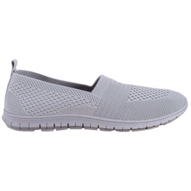 SHELOVET Slipons ajourés confortables gris SHELOVET Slipons ajourés confortables gris