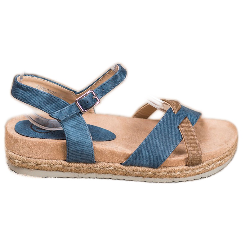 Kylie Sandales espadrilles bleu