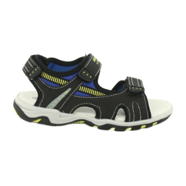 American Club Insert en cuir sandales de sport garçons rl30 / 20 noir
