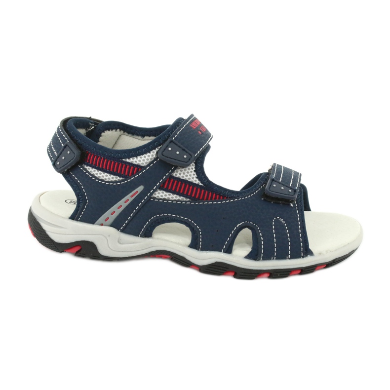 American Club Boys sandales en cuir insert rl30 / 20 bleu marine