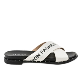 Chaussons blancs à la mode 888-1 blanche Chaussons blancs à la mode 888-1 blanche