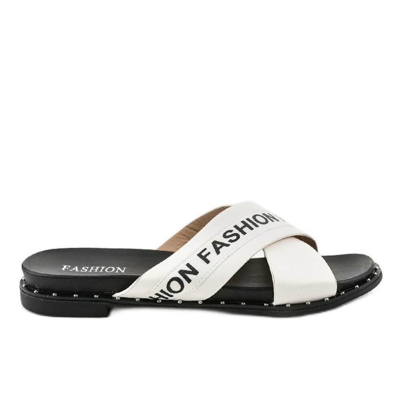 Chaussons blancs à la mode 888-1 blanche Chaussons blancs à la mode 888-1 blanche