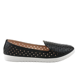 Baskets noires ajourées DY-08 le noir