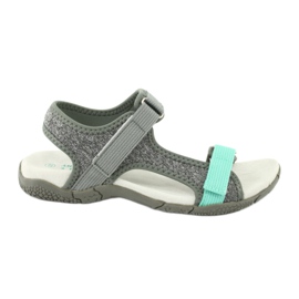Sandales insert cuir American Club RL23/20 gris vert