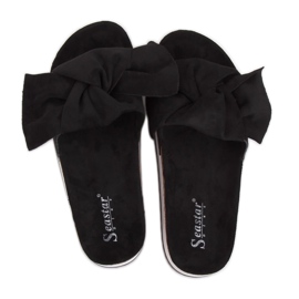 Chaussons noirs pour femmes SS116P Noir