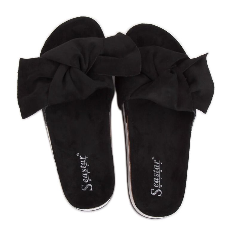 Chaussons noirs pour femmes SS116P Noir le noir