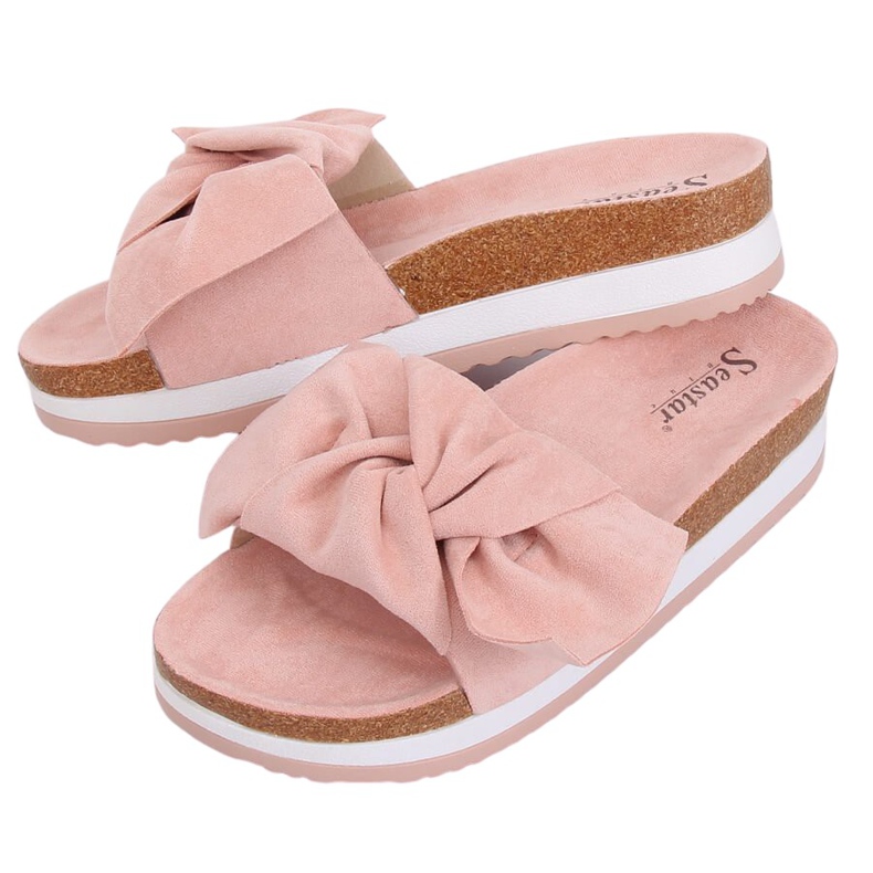 Chaussons roses pour femmes SS116P Rose Chaussons roses pour femmes SS116P Rose
