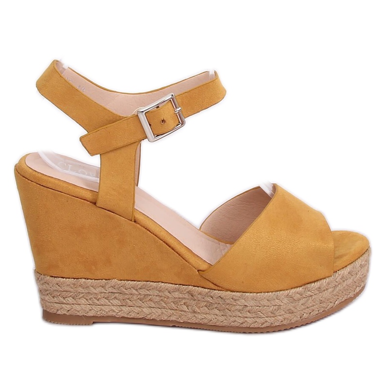 Sandales sur compensées miel 9R195 Jaune Ii Espèce
