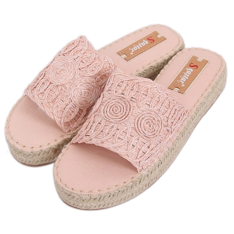 T353P Chaussons espadrilles roses T353P Chaussons espadrilles roses