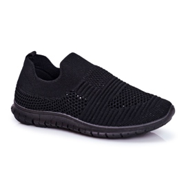 EVE Chaussures de sport noires Bobi pour enfants